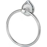 Dewsbury Towel Ring - Silver, Marble