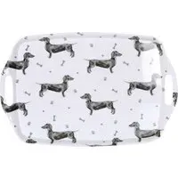 Dexter the Dachshund Large Tray - White