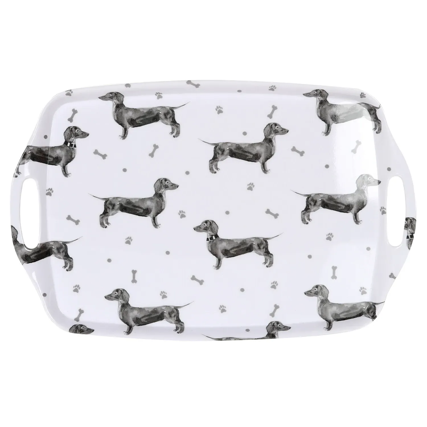 Dexter the Dachshund Large Tray - White
