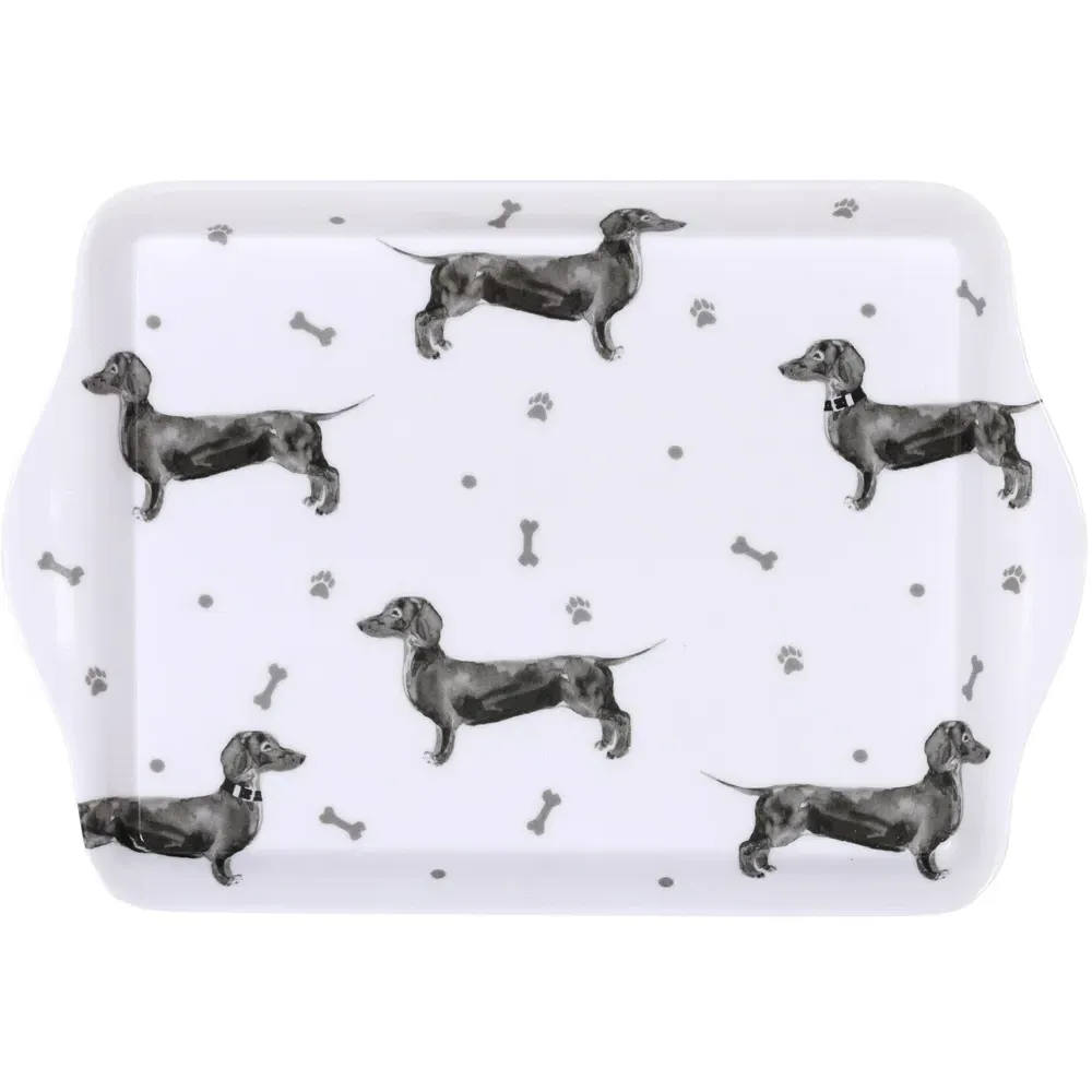 Dexter the Dachshund Trinket Tray - White image