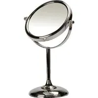 Diamante Cosmetic Mirror with Magnification - Chrome