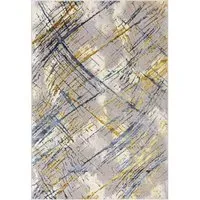 Diamond Abstract Rug - Blue