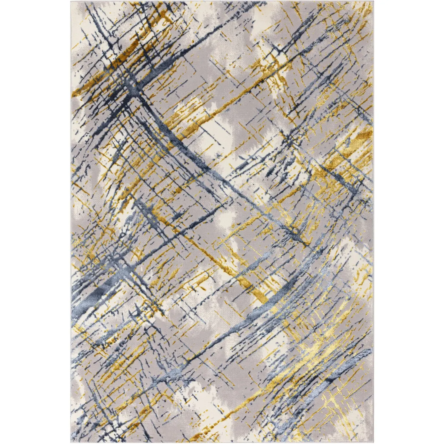 Diamond Abstract Rug - Blue image