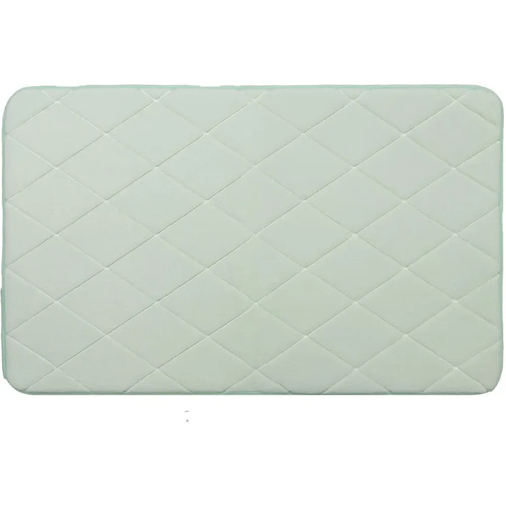 Diamond Bath Mat - Mint image