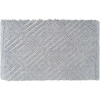 Diamond Bobble Bath Mat - Silver