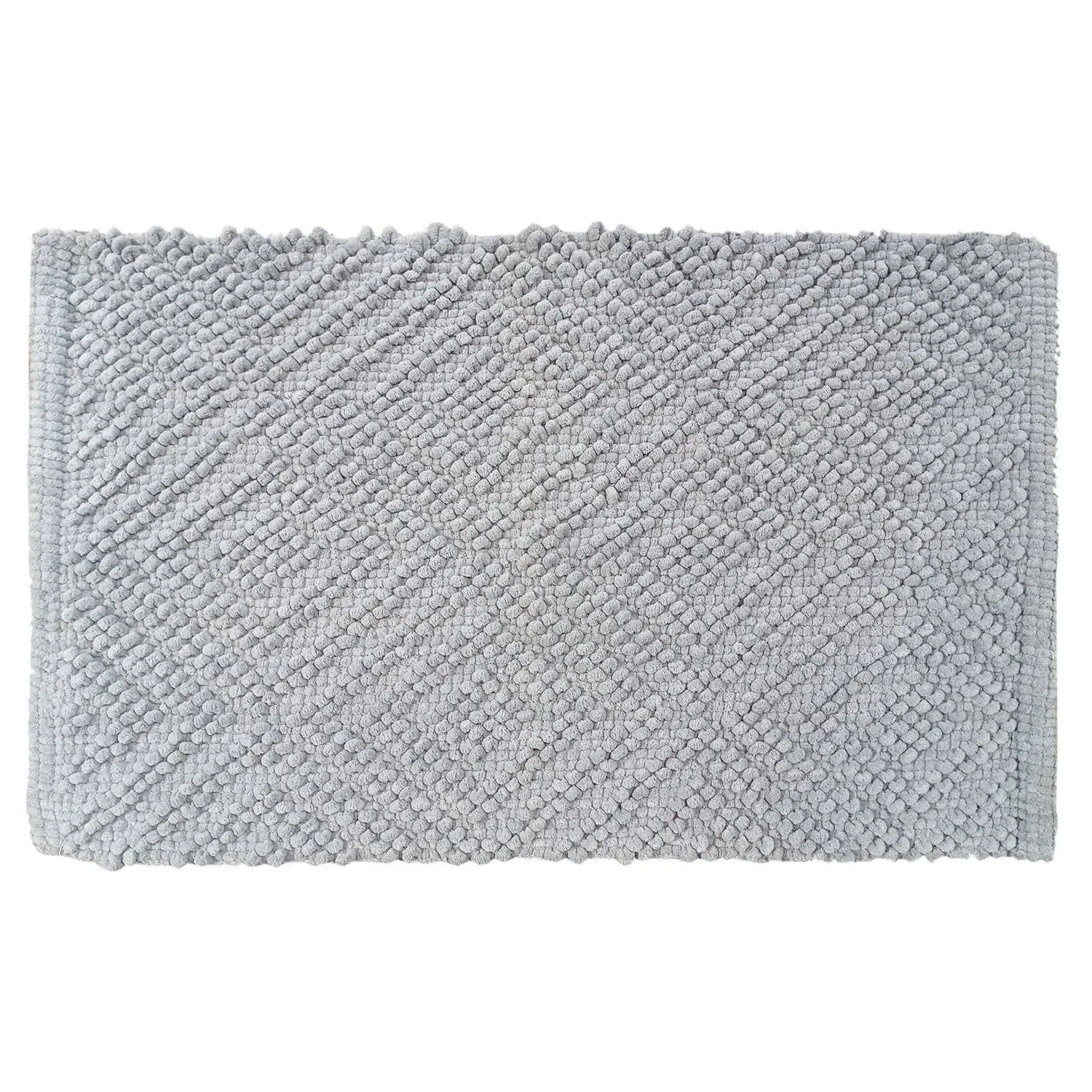Diamond Bobble Bath Mat - Silver image