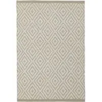 Diamond Cotton Rug - Beige