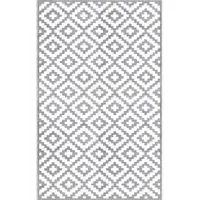 Diamond Geo Outdoor Rug - Grey