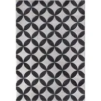 Diamond Geo Rug 120x170cm - Grey