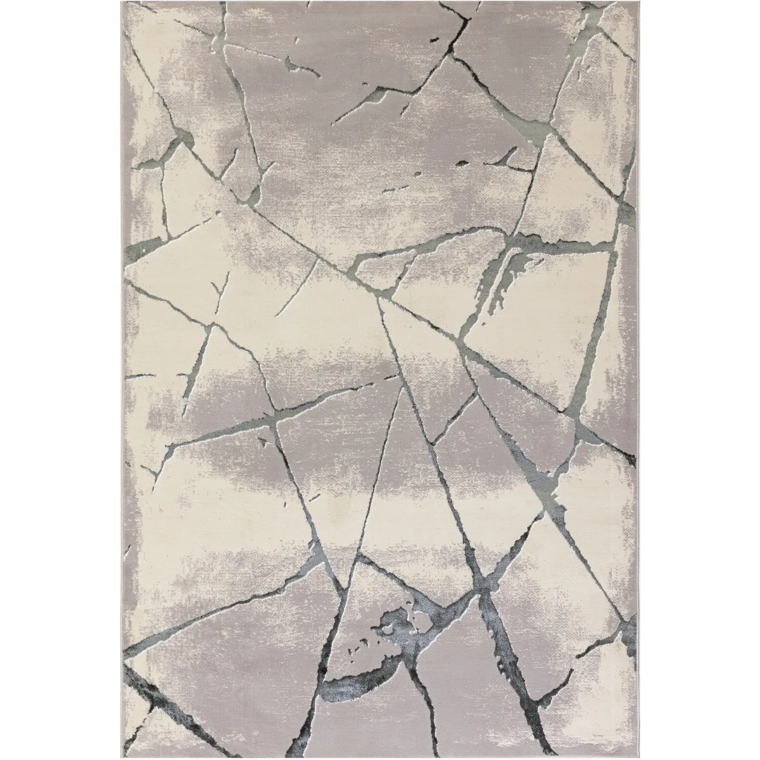 Diamond Green Marble Rug - Green