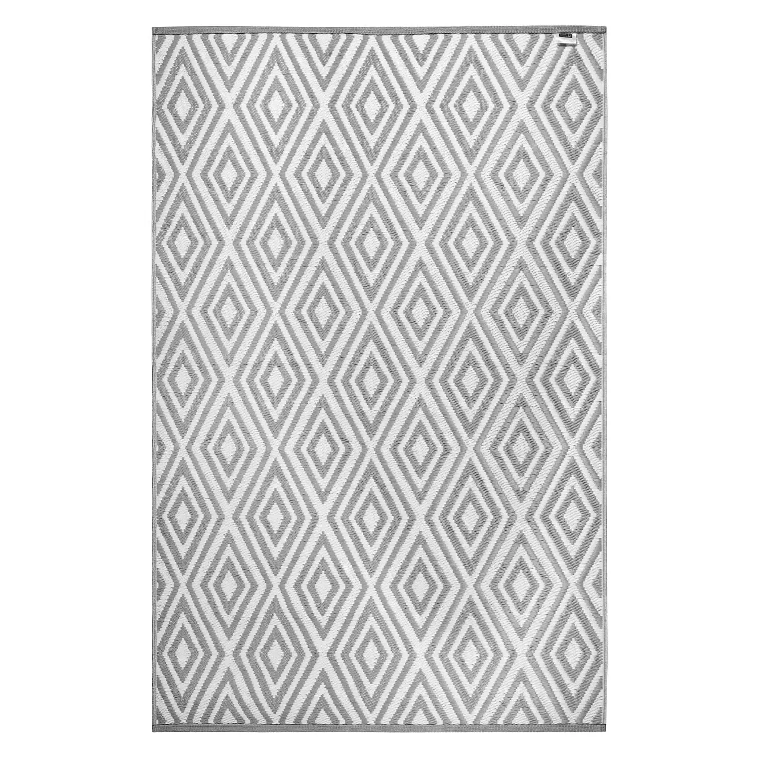 Diamond Outdoor Rug - Grey