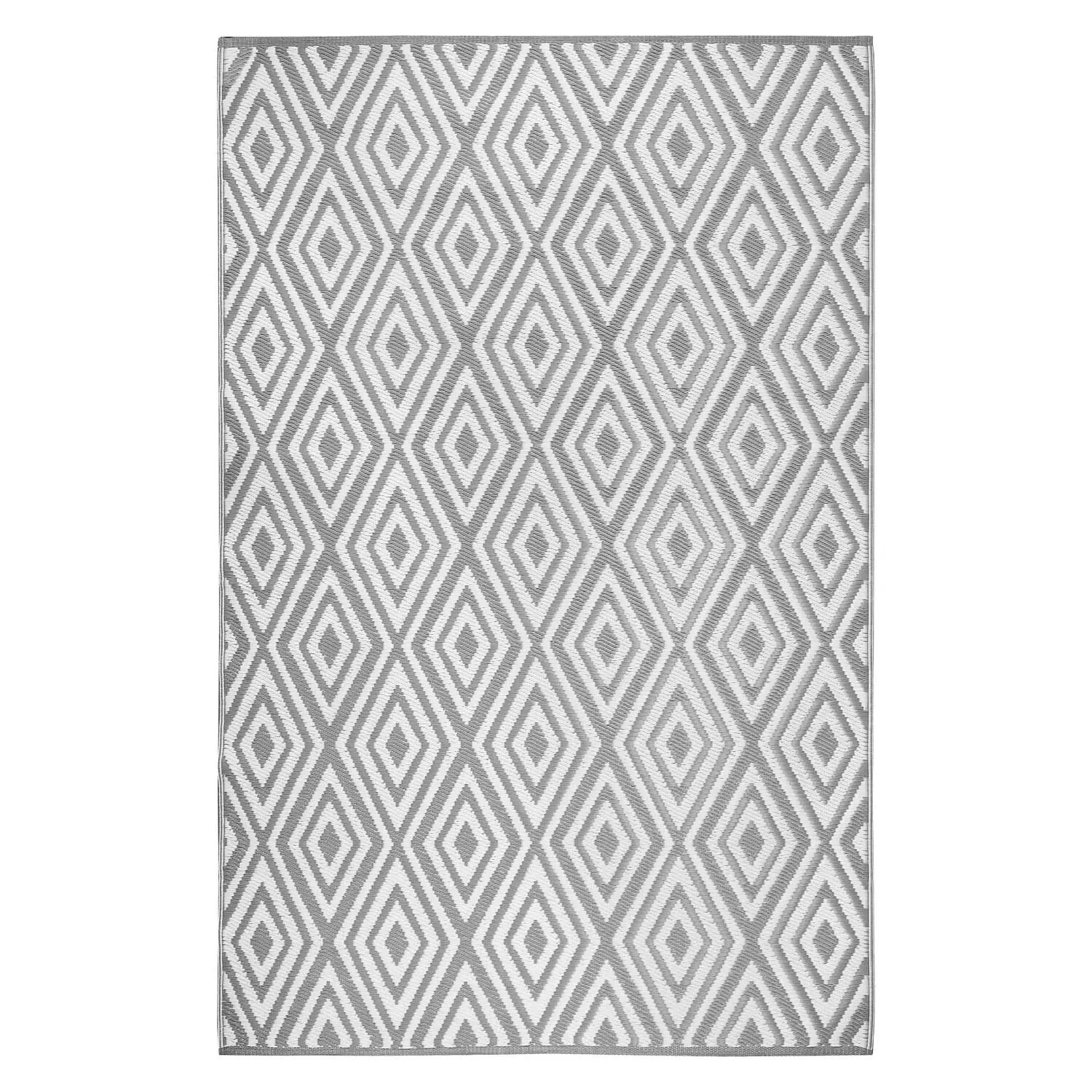 Diamond Outdoor Rug - Grey