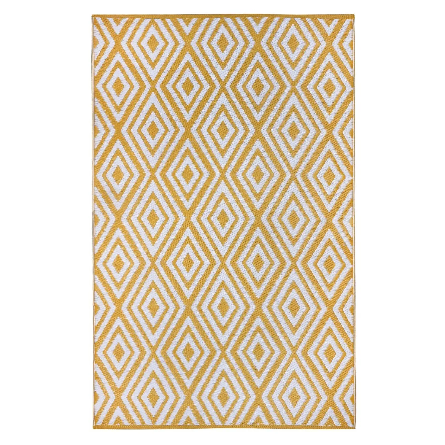 Diamond Outdoor Rug - Ochre