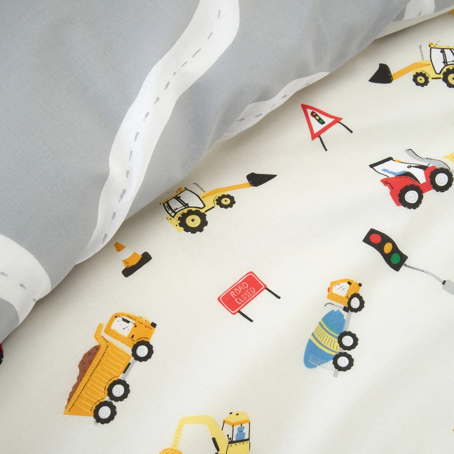 Diggers Natural Duvet Set - Multicolour