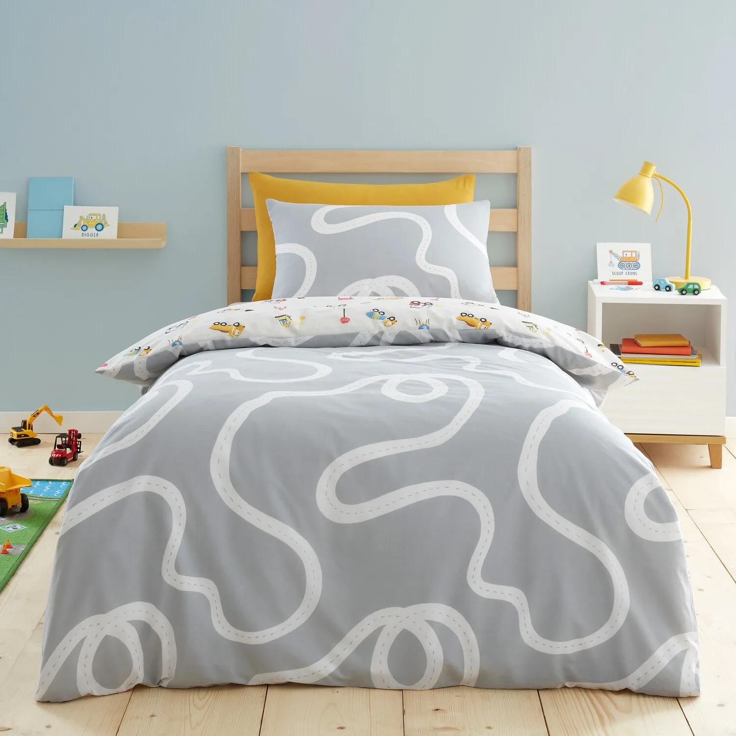 Diggers Natural Duvet Set - Multicolour
