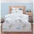 Dinosaur Single Duvet Cover Set - Grey