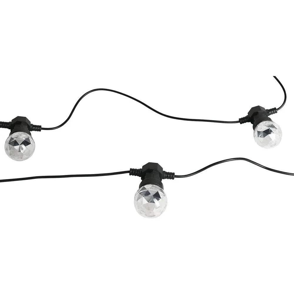 Disco Party String Light 10 LED - Black