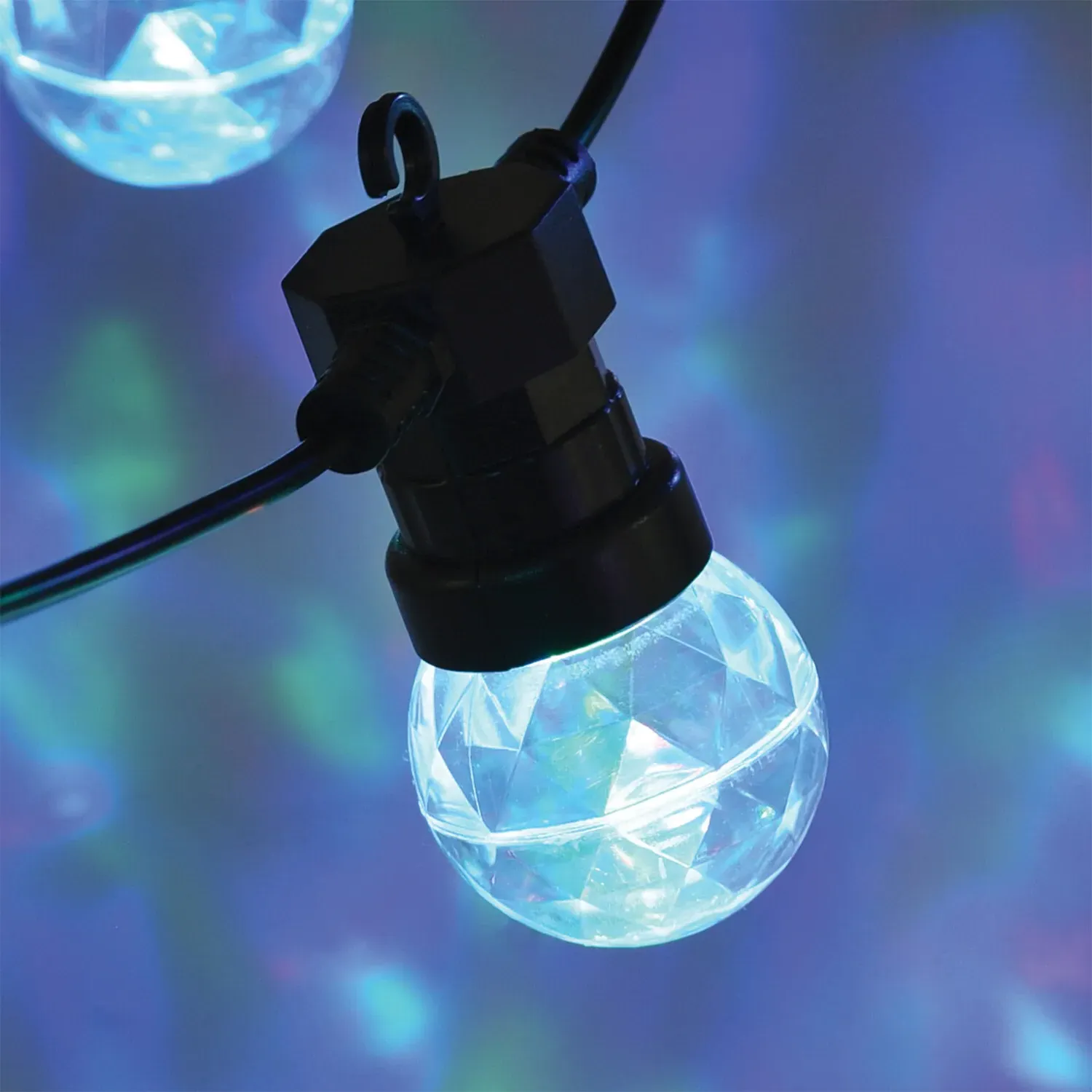 Disco Party String Light 10 LED - Black