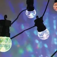 Disco Party String Light 10 LED - Black