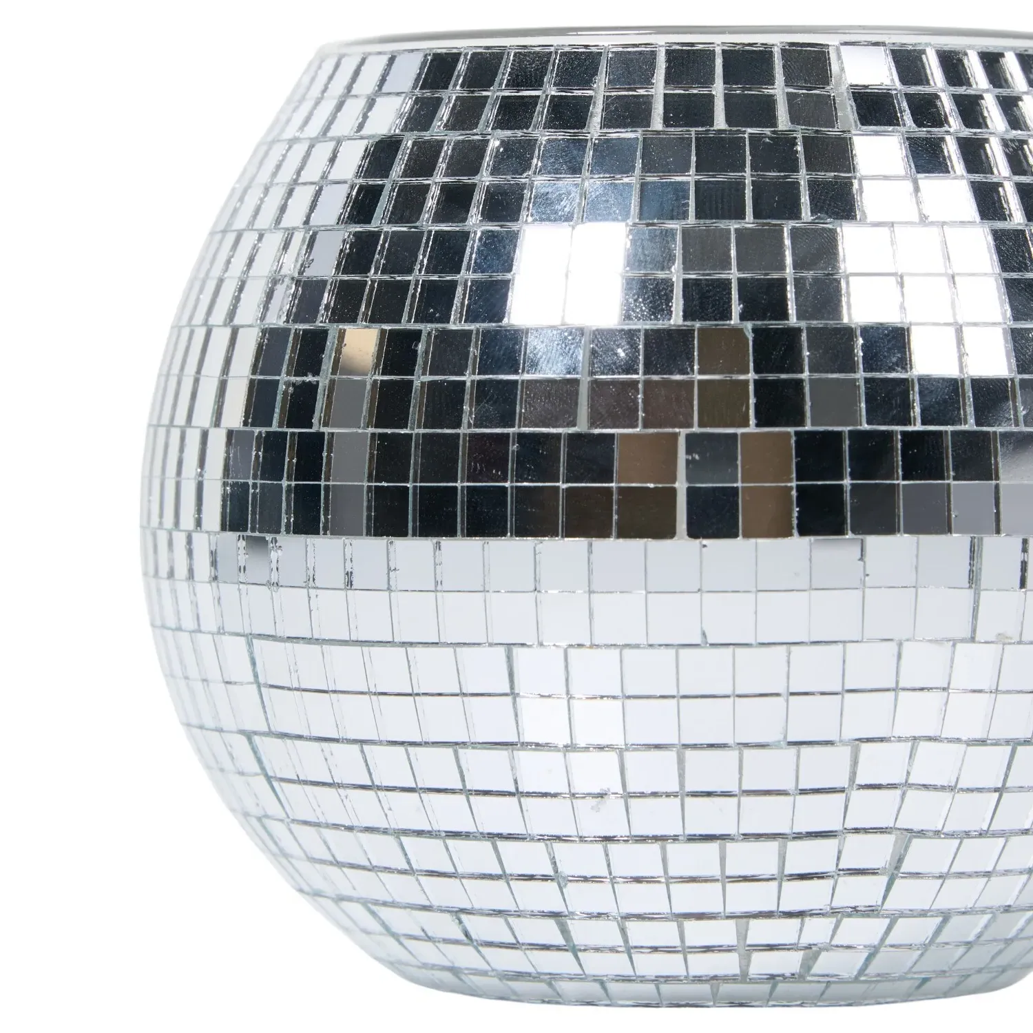 Disco Tealight Holder - Silver