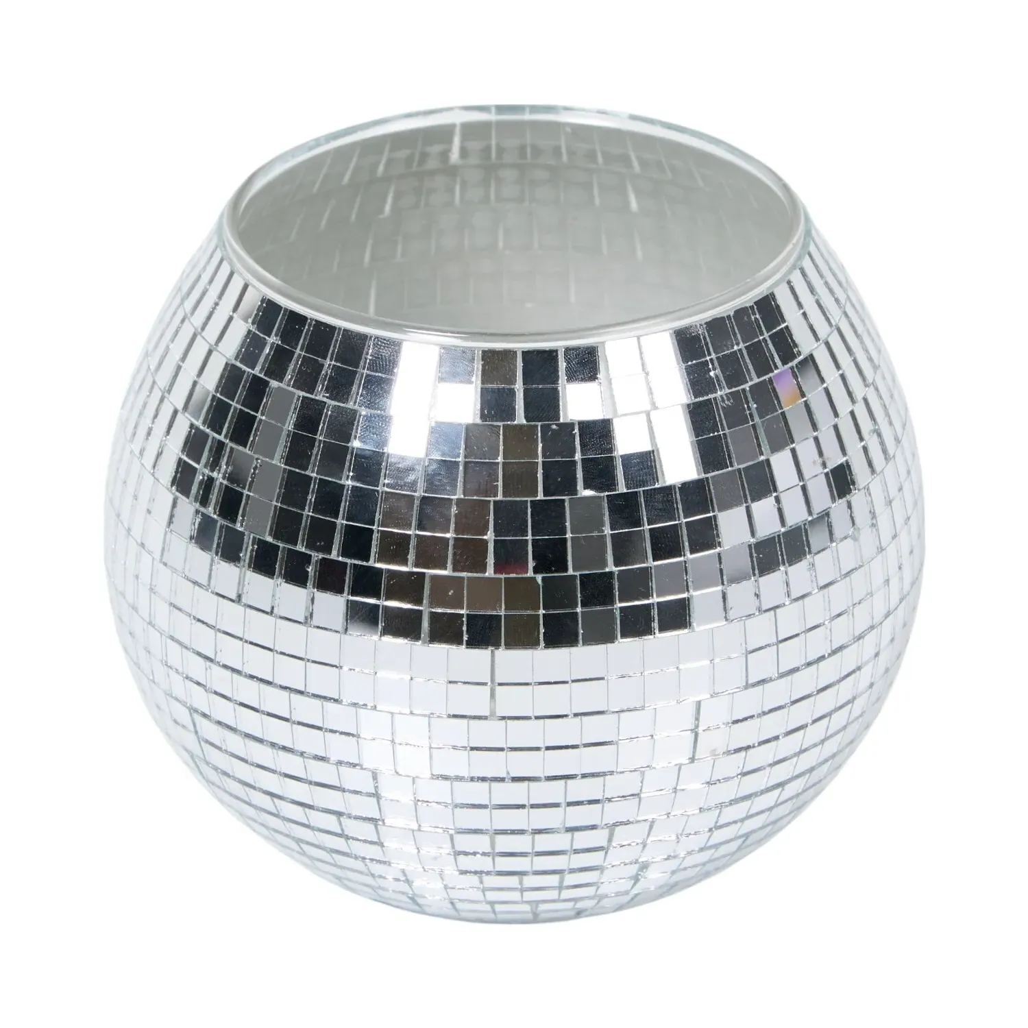 Disco Tealight Holder - Silver