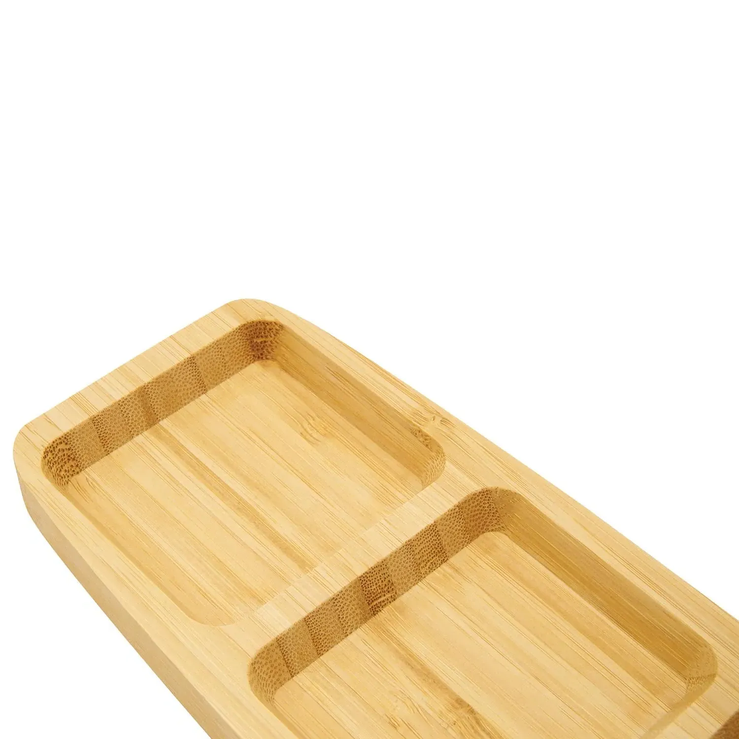 Divided Serving Tray - Natural, Bamboo