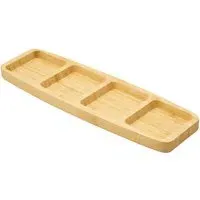 Divided Serving Tray - Natural, Bamboo