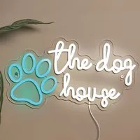Dog House Neon Sign - White