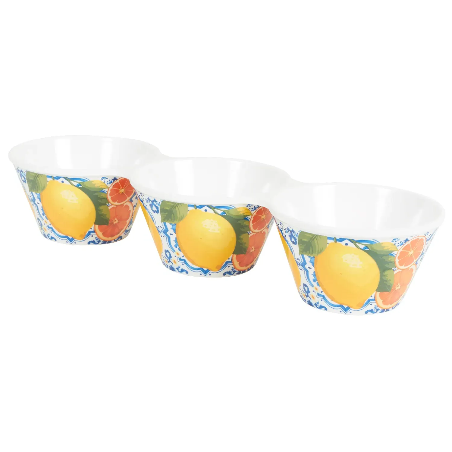 Dolce Vita 3 Section Melamine Bowl - Blue