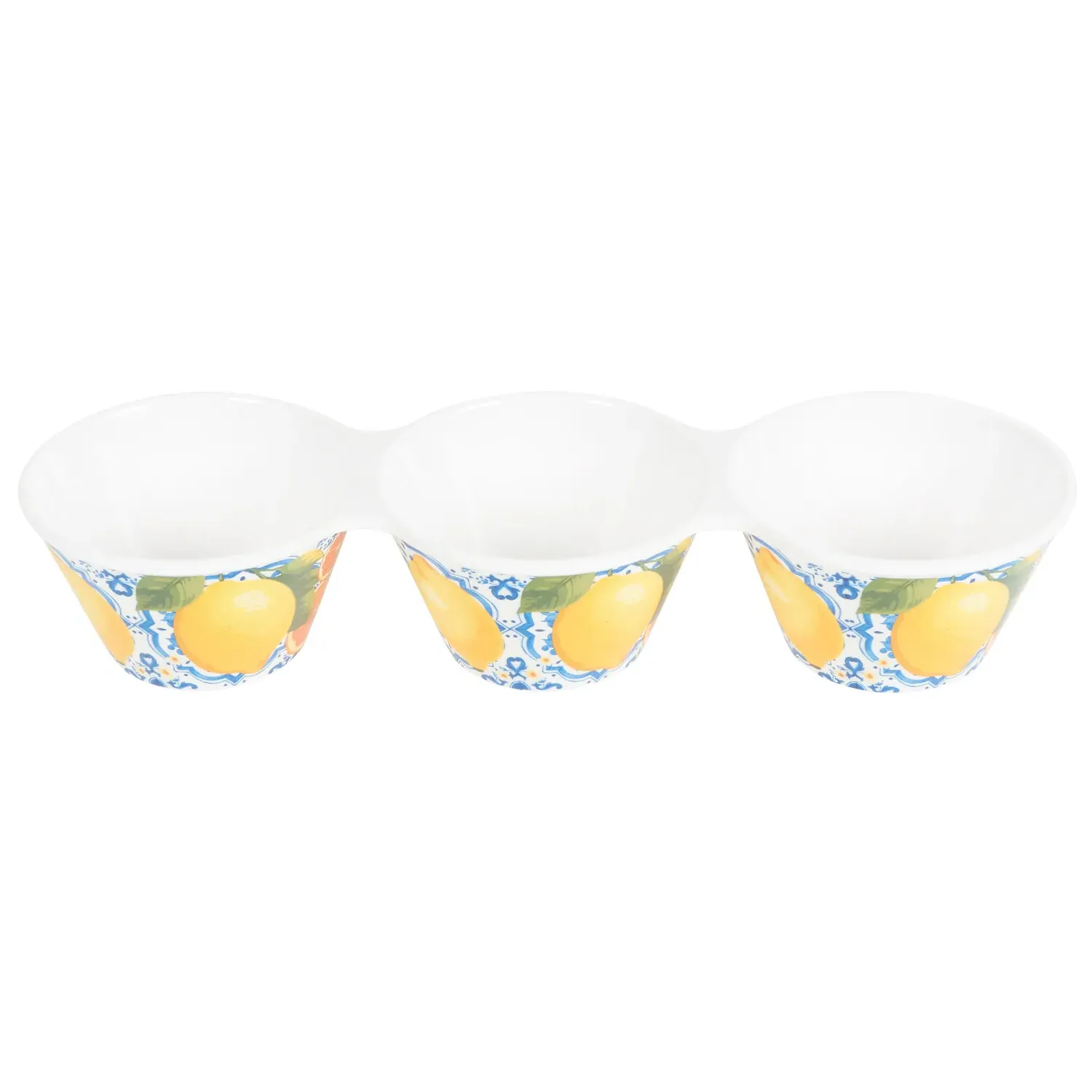 Dolce Vita 3 Section Melamine Bowl - Blue