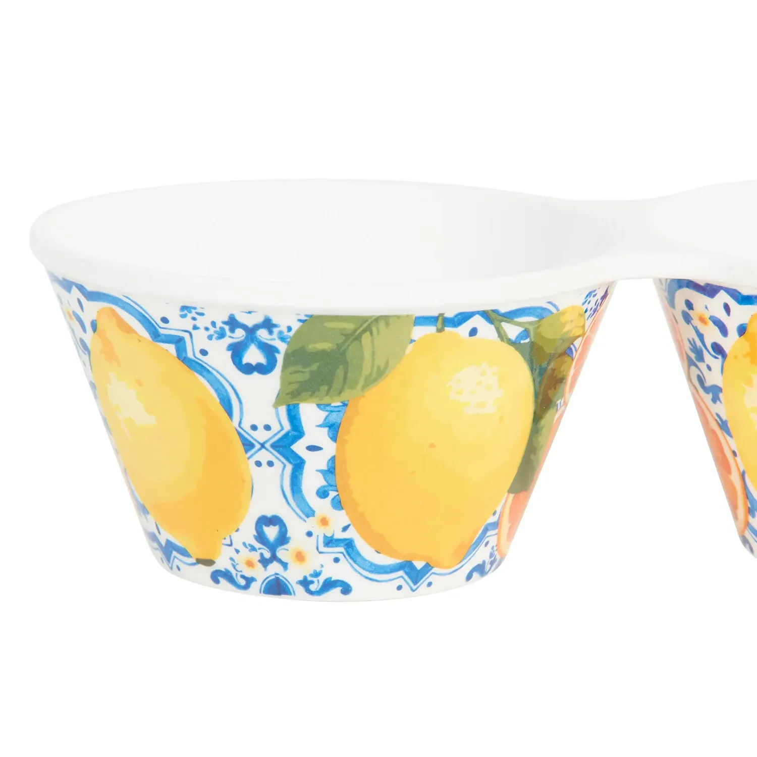 Dolce Vita 3 Section Melamine Bowl - Blue