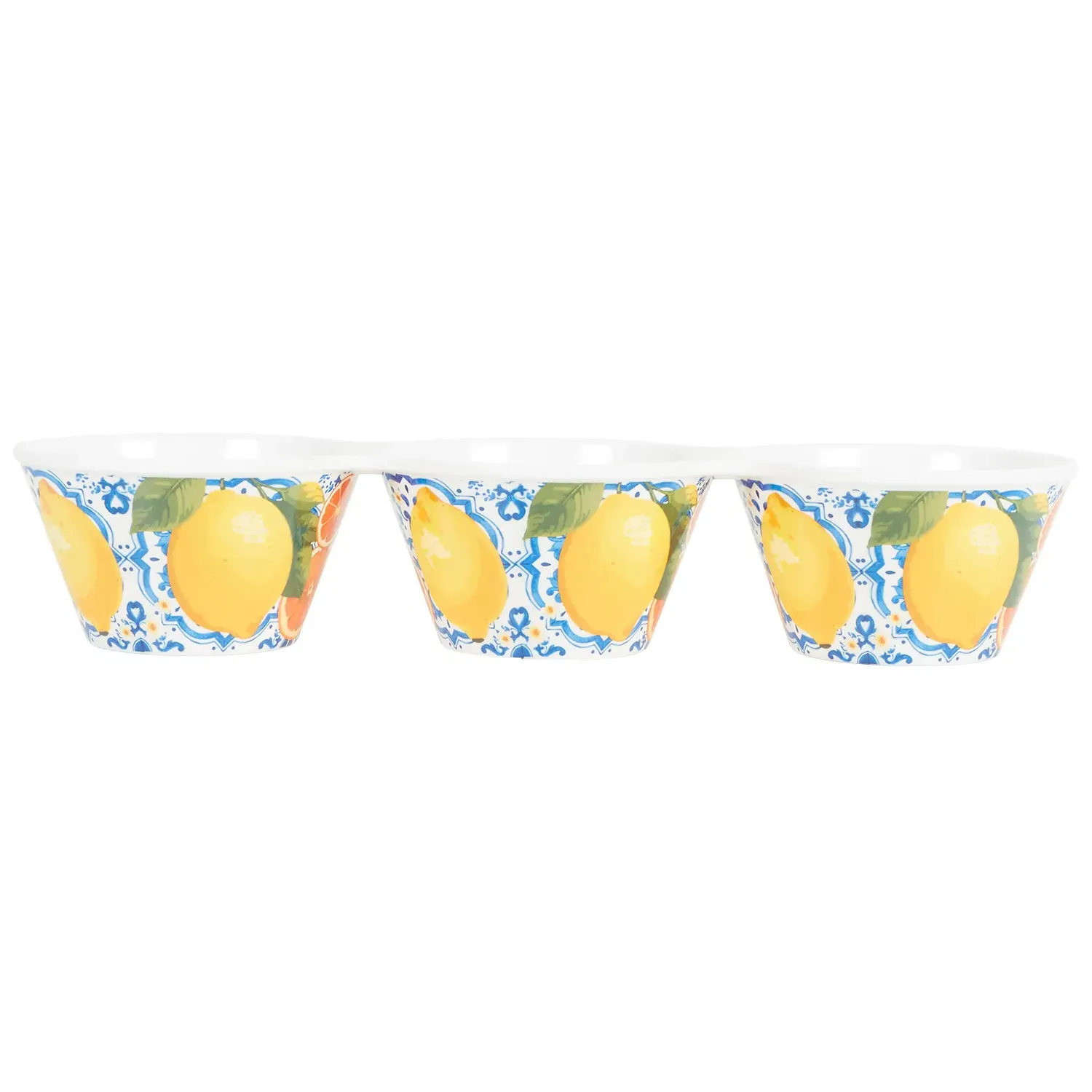 Dolce Vita 3 Section Melamine Bowl - Blue