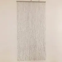 Door Curtain - Silver Metallic