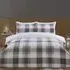 Double Teddy Fleece Duvet Set - Charcoal
