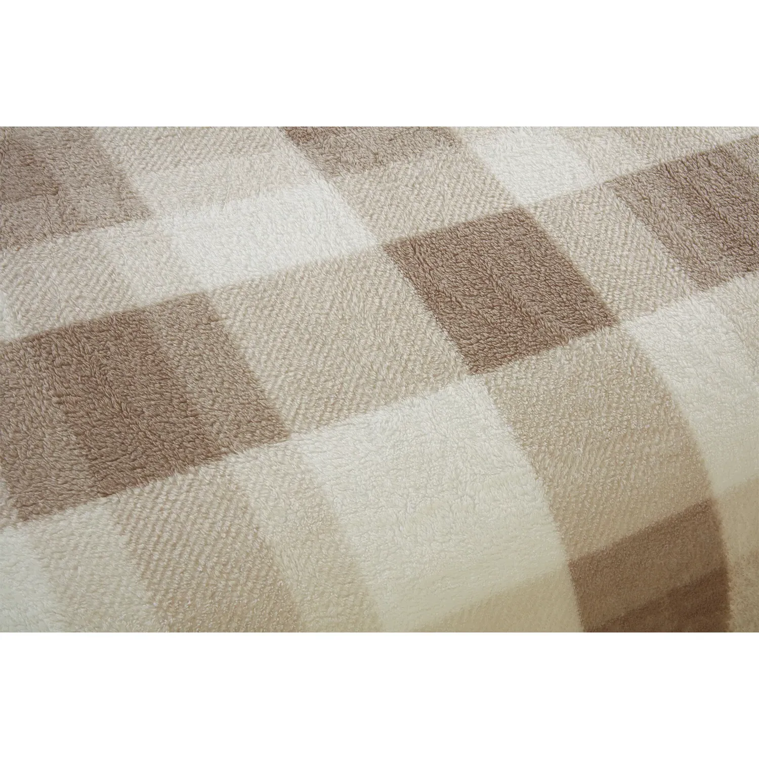 Double Teddy Fleece Duvet Set - Natural