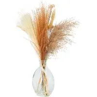 Dried Floristry Vase Arrangement - Clear
