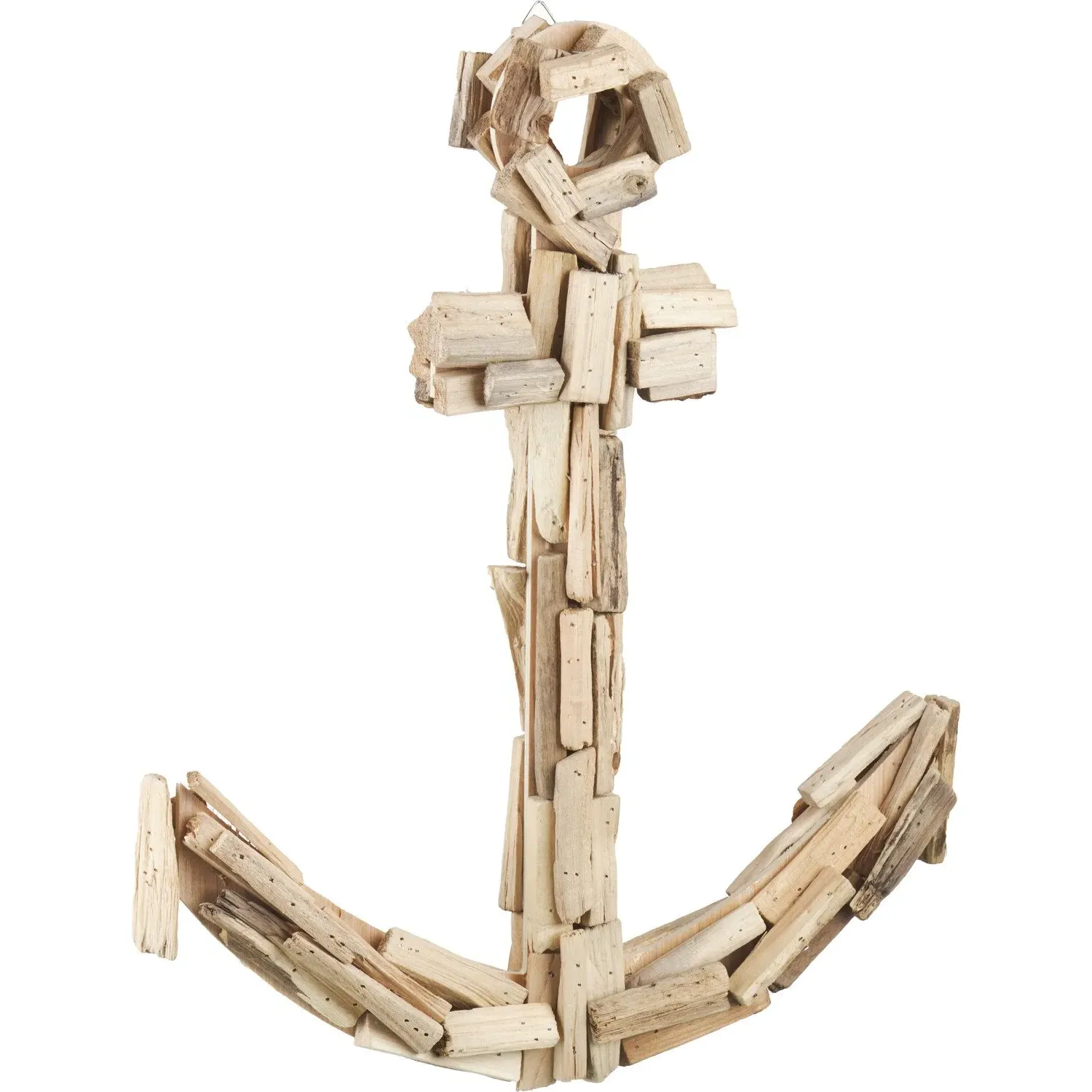 Driftwood Anchor Wall Decor - Natural image