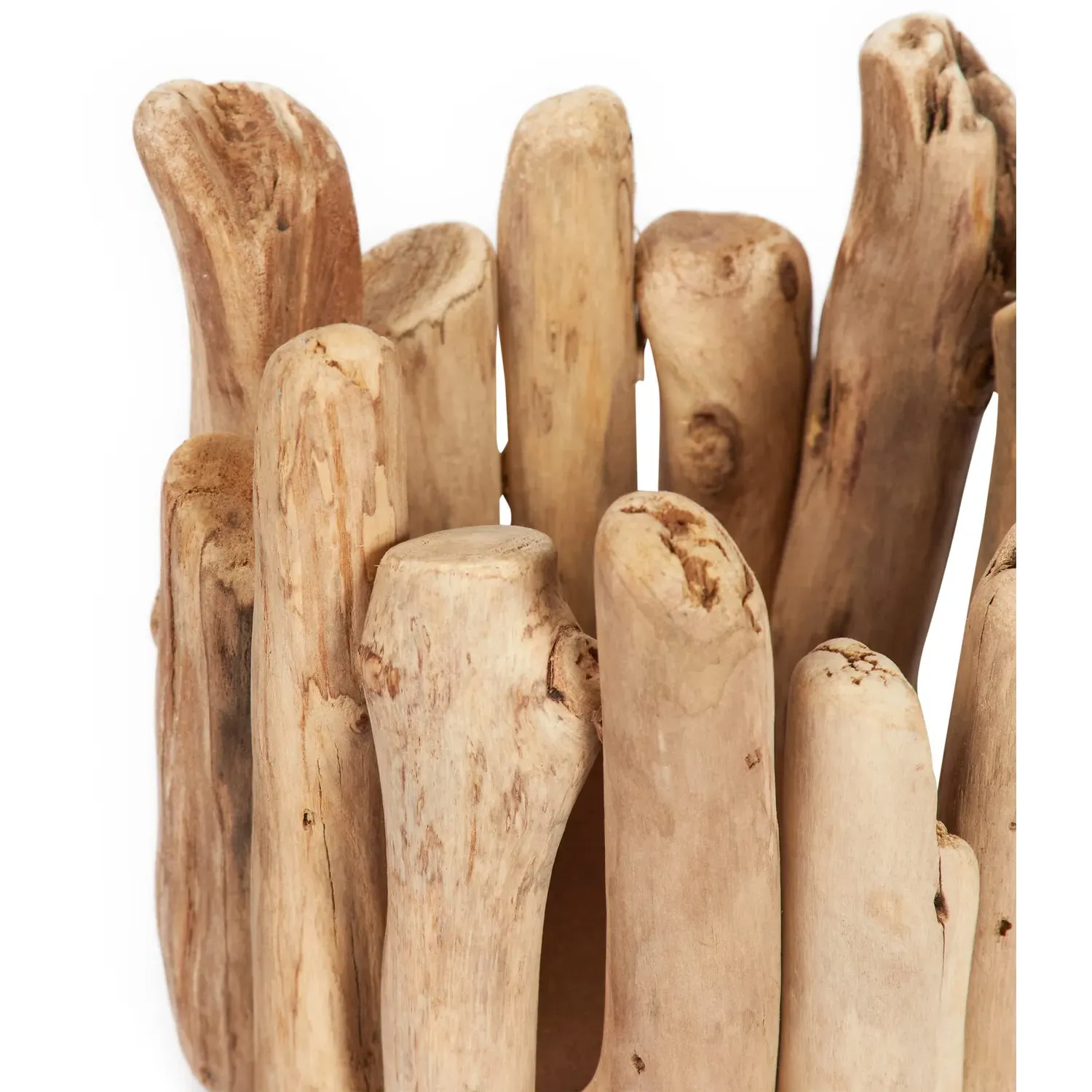 Driftwood Candle Holder - Brown