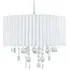 Droplet Lamp Shade with Pleated Design - White