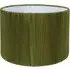 Drum Lamp Shade with Pleated Design - Olive