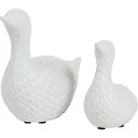 Duck Ornament 2 Pack - White