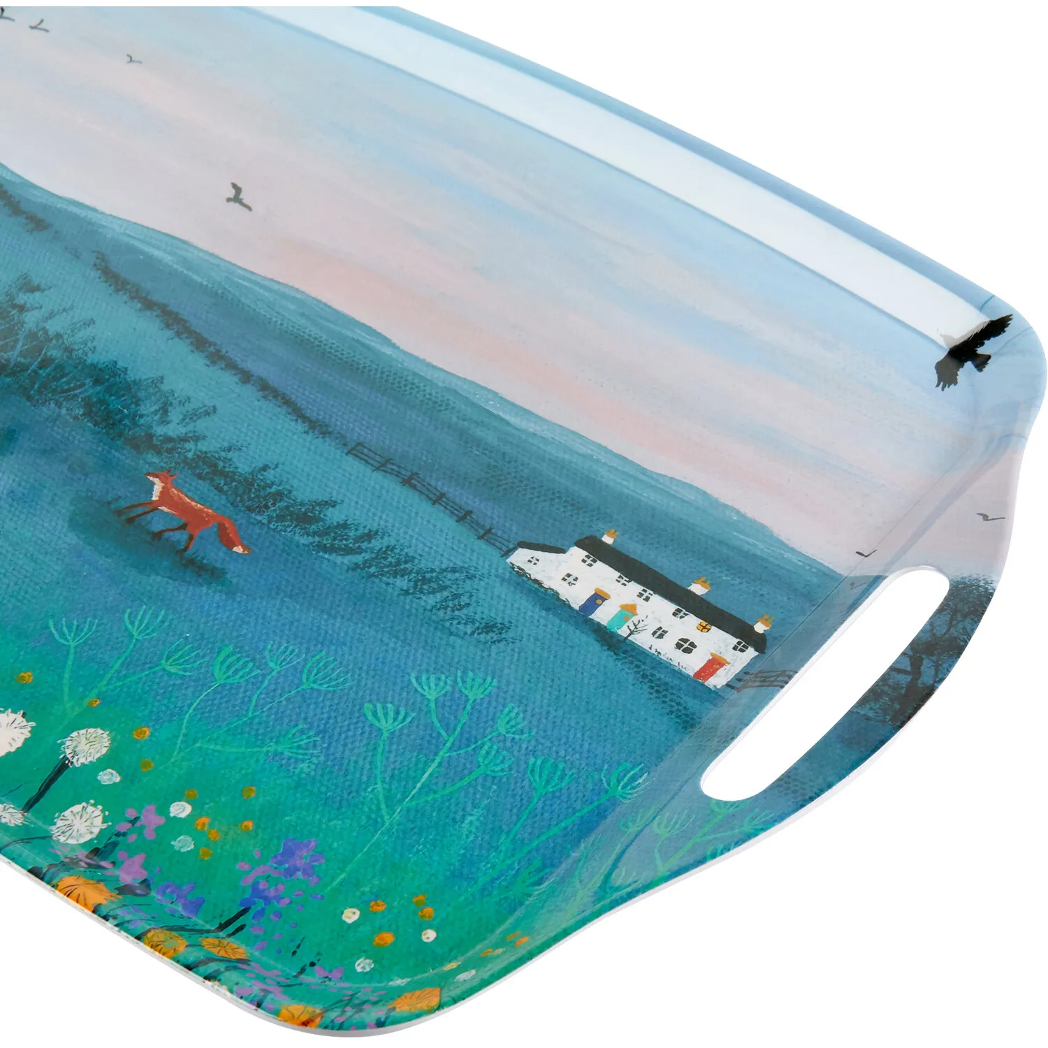 Dusty Meadow Large Tray - Blue