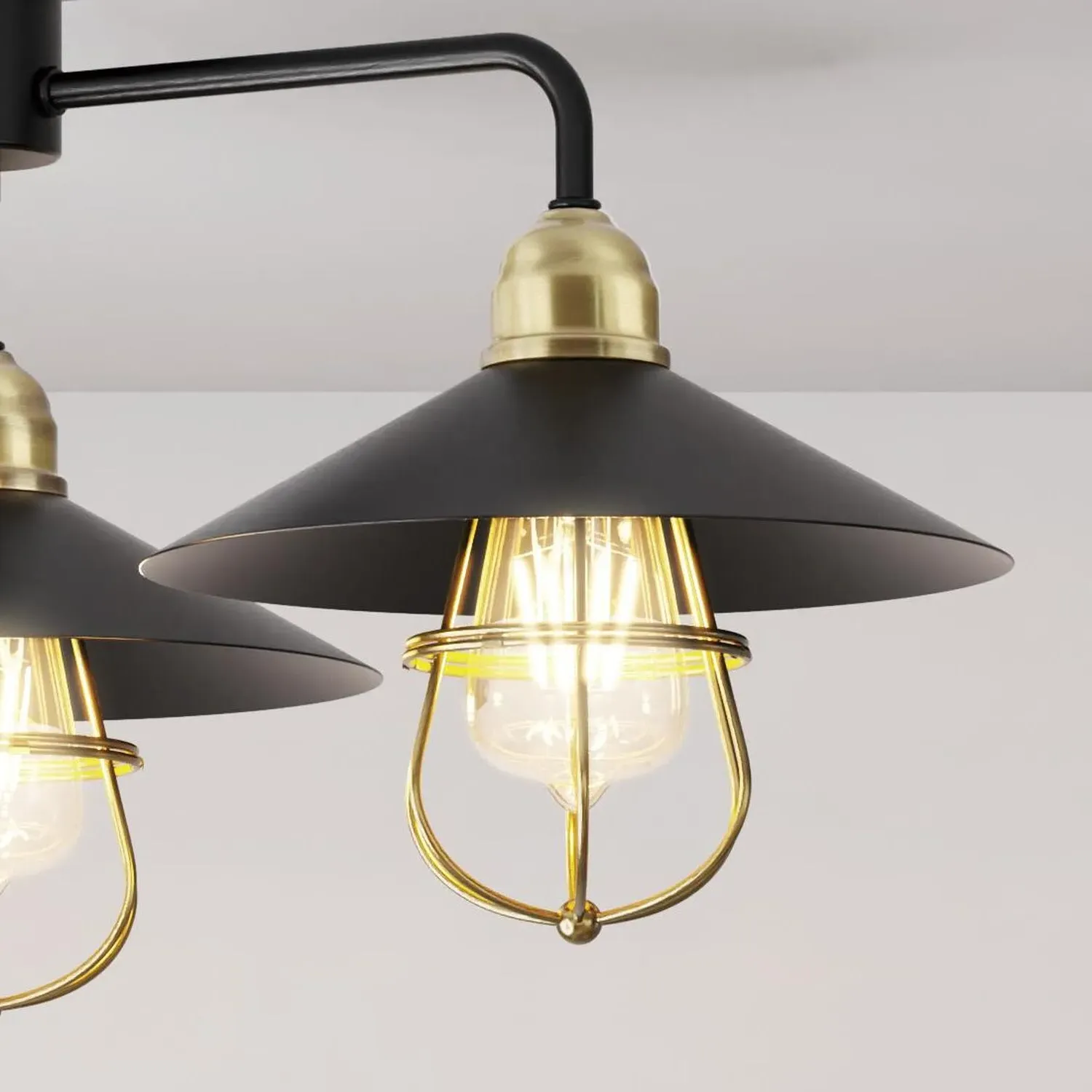 Dylan 3 Arm Ceiling Fitting - Black