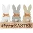 Easter Bunny Ornament with Pom-Pom Tails