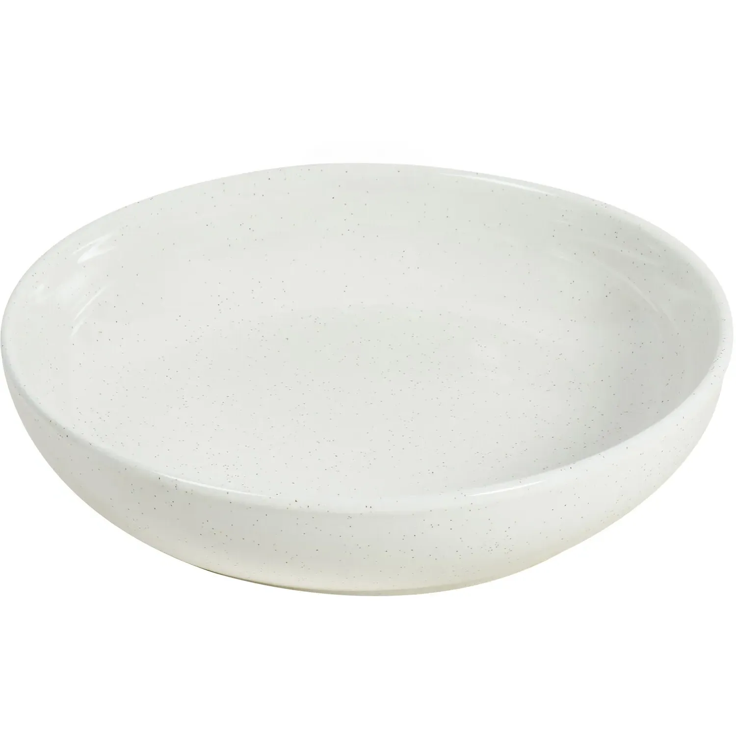 Easy Living Speckled Pasta Bowl - White