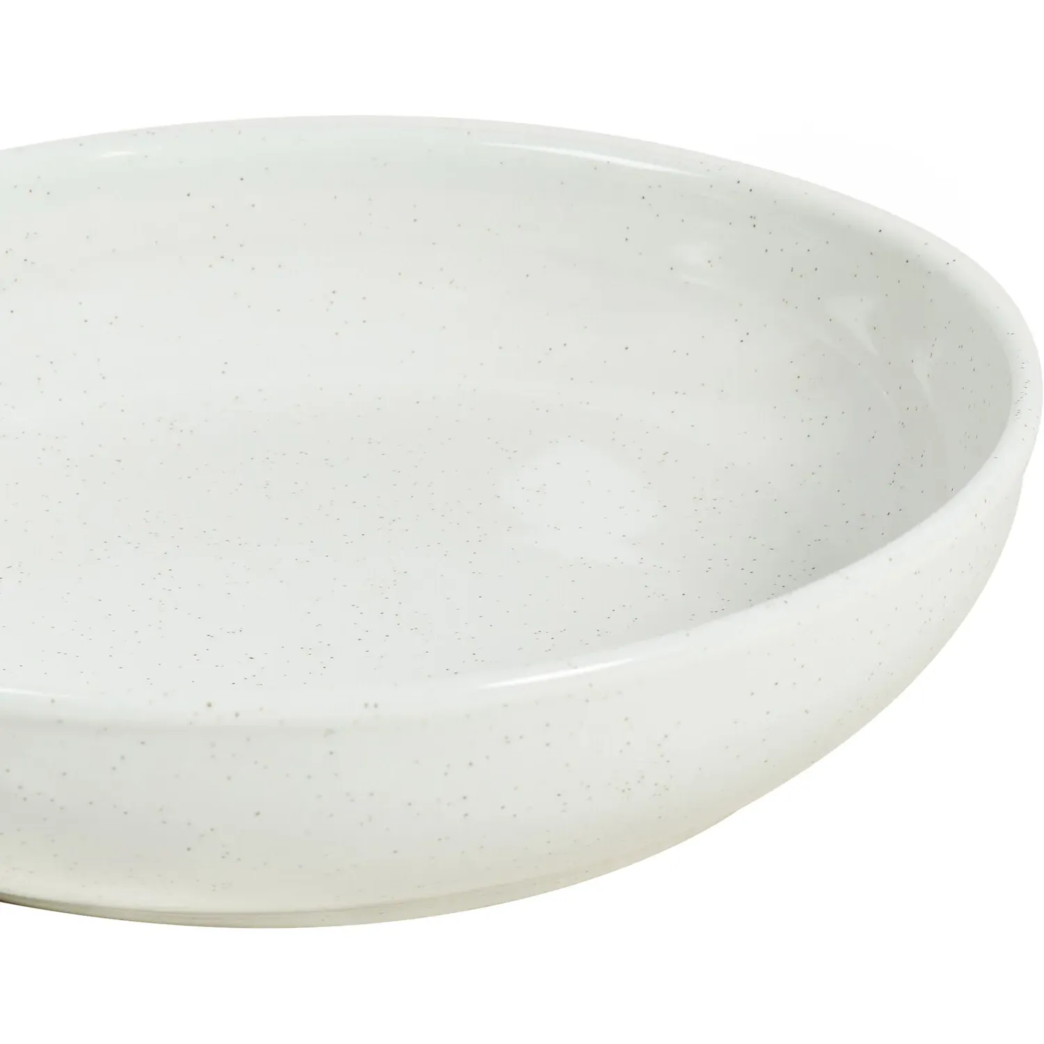 Easy Living Speckled Pasta Bowl - White