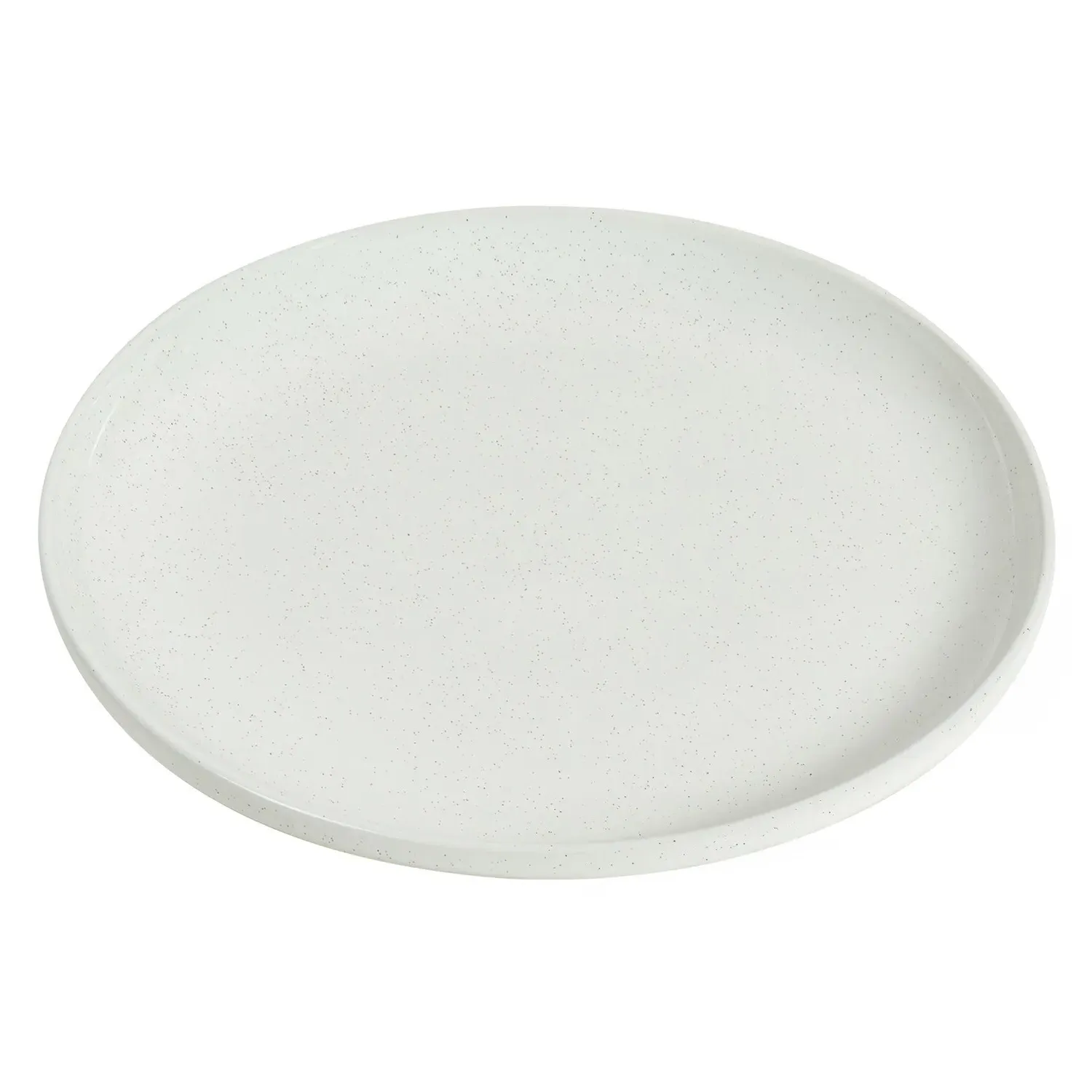 Easy Living Speckled Plate - White