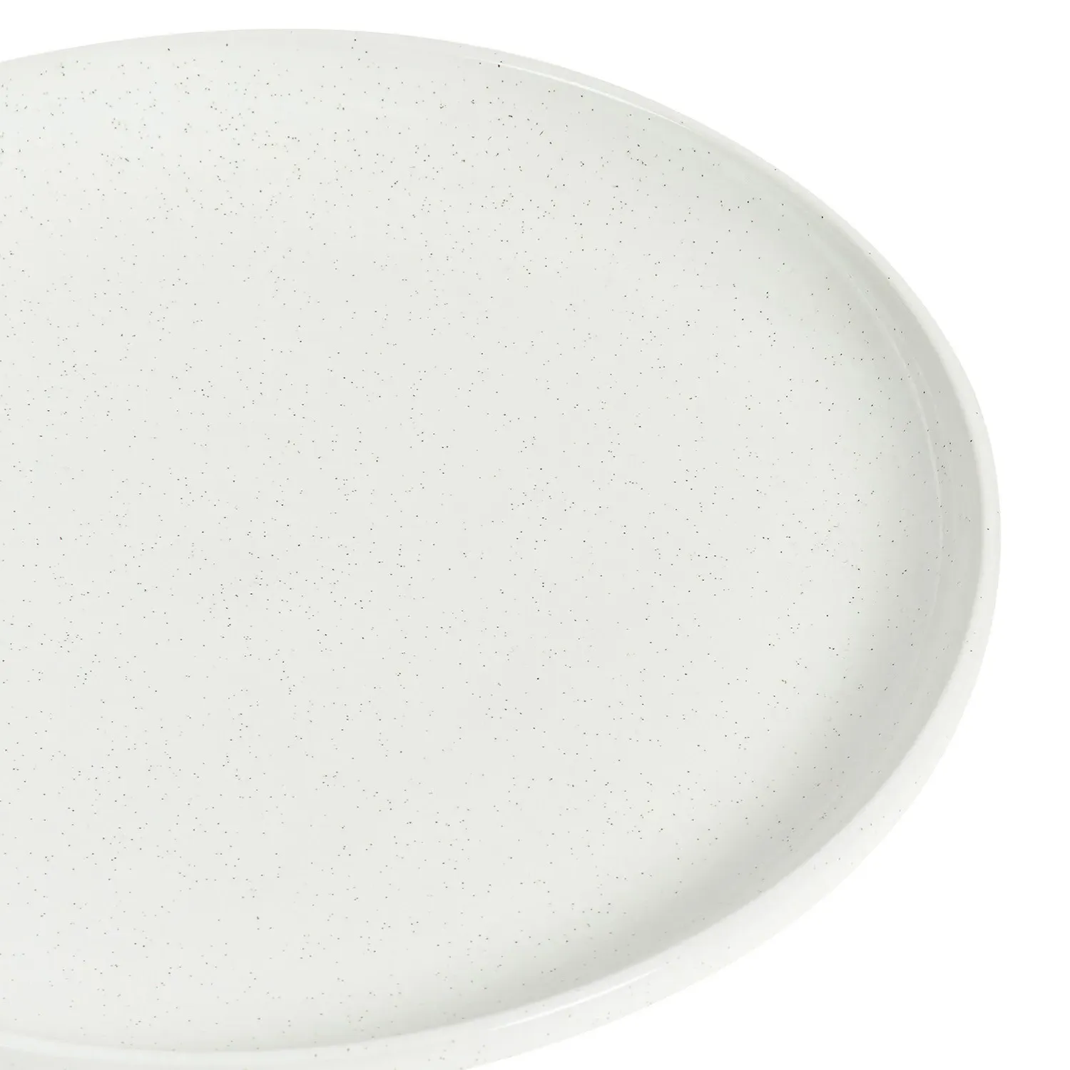 Easy Living Speckled Plate - White