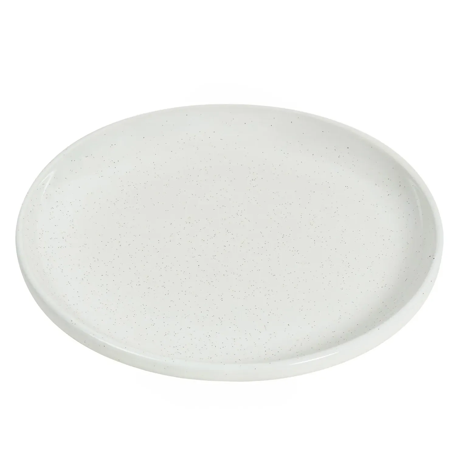 Easy Living Speckled Side Plate - White