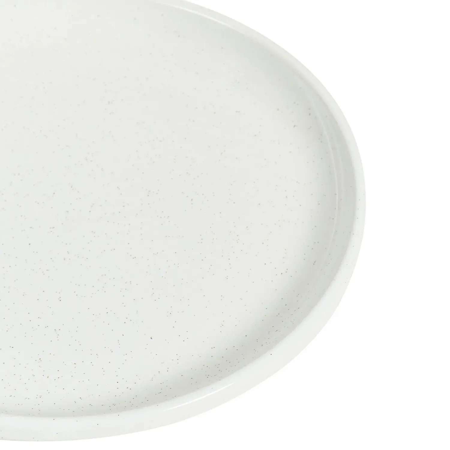 Easy Living Speckled Side Plate - White